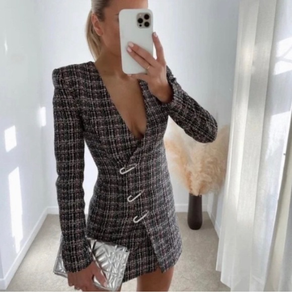 Zara Tweed Blazer Dress - Picture 7 of 7
